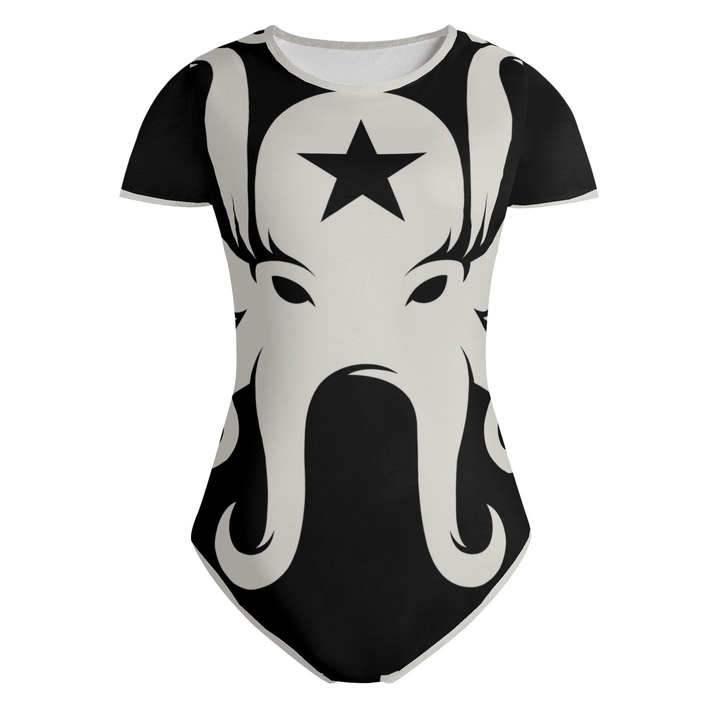 Star Kraken Womens Black Soft Short Sleeve Bodysuit