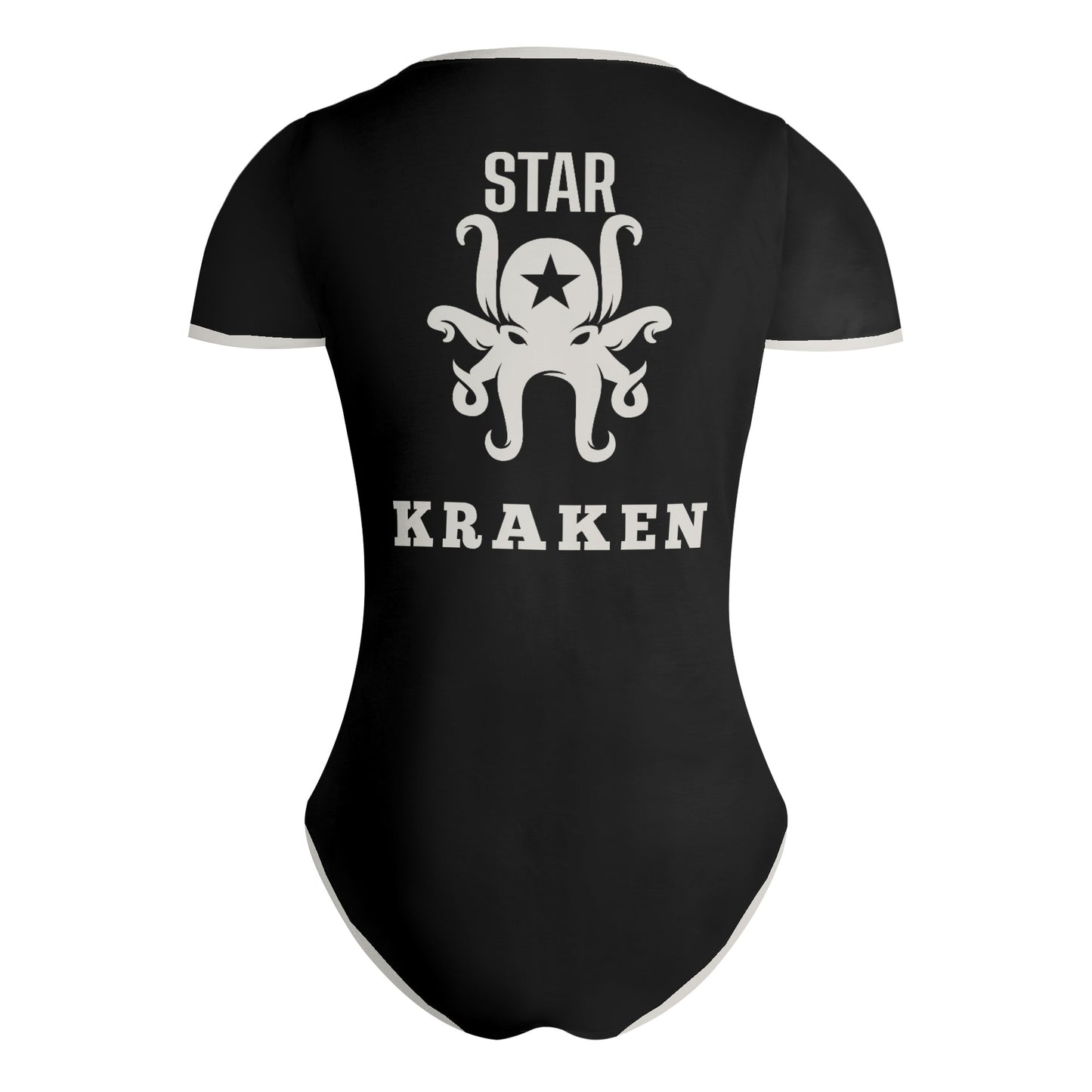 Star Kraken Womens Black Soft Short Sleeve Bodysuit