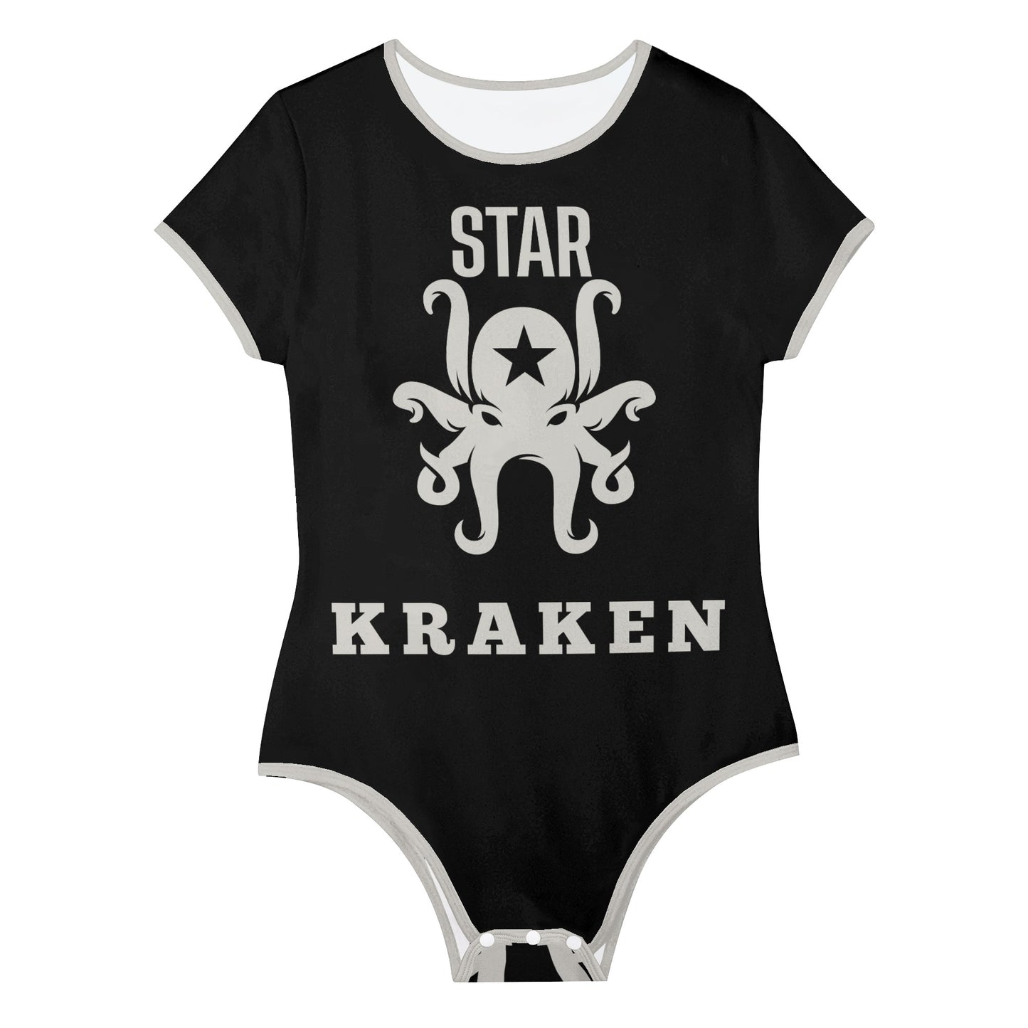 Star Kraken Womens Black Soft Short Sleeve Bodysuit