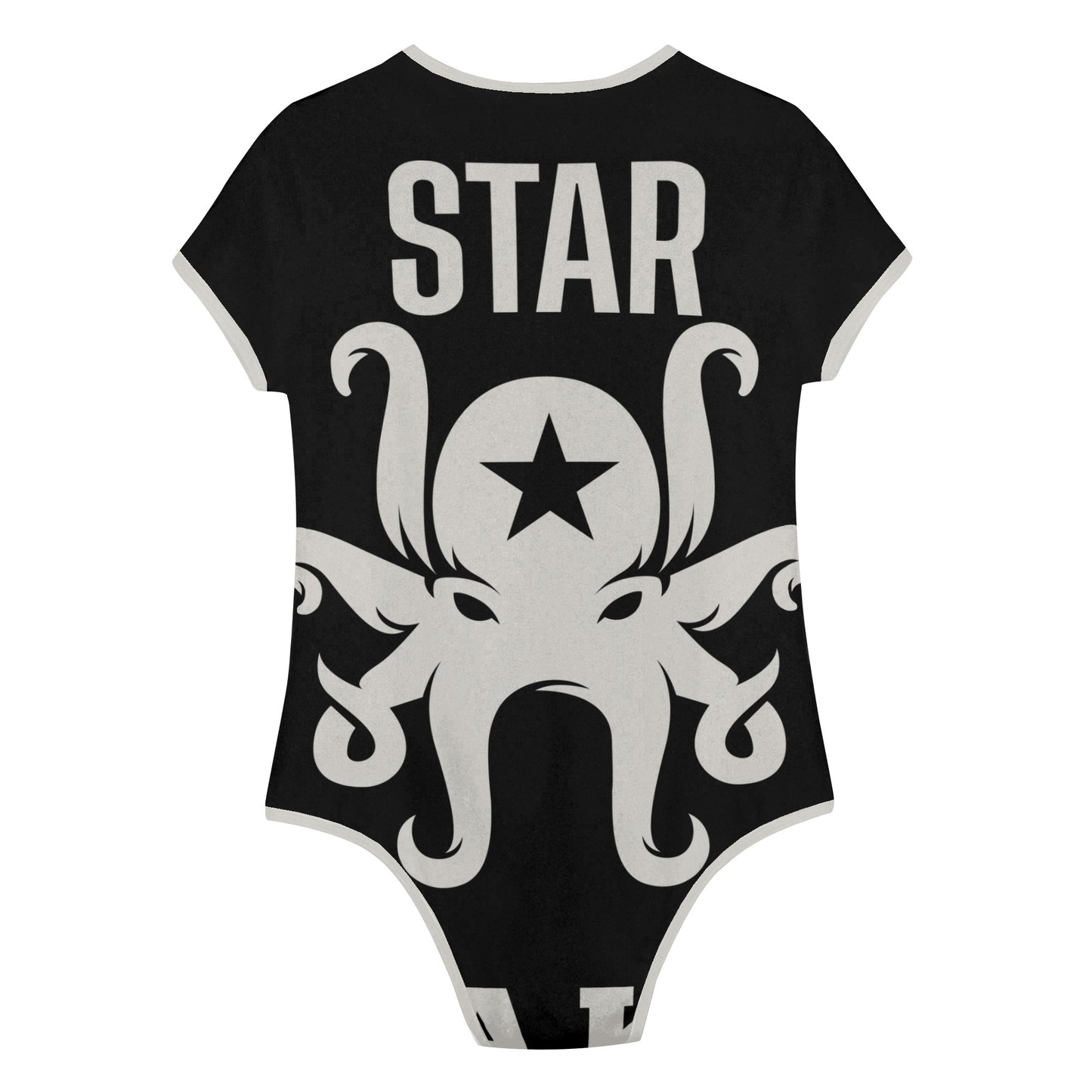 Star Kraken Womens Black Soft Short Sleeve Bodysuit