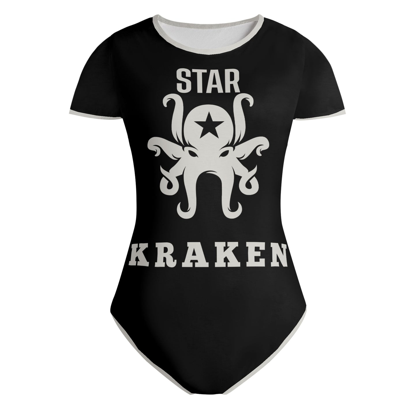 Star Kraken Womens Black Soft Short Sleeve Bodysuit