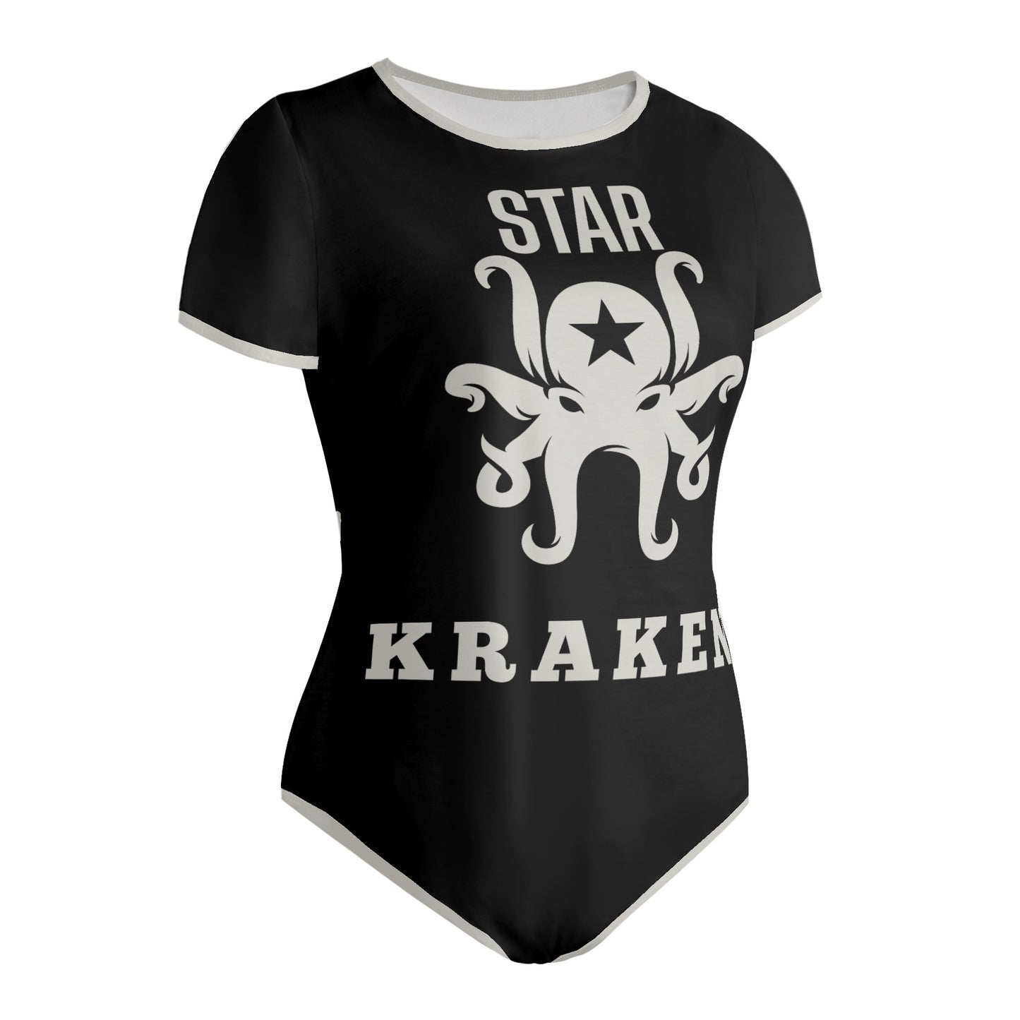 Star Kraken Womens Black Soft Short Sleeve Bodysuit