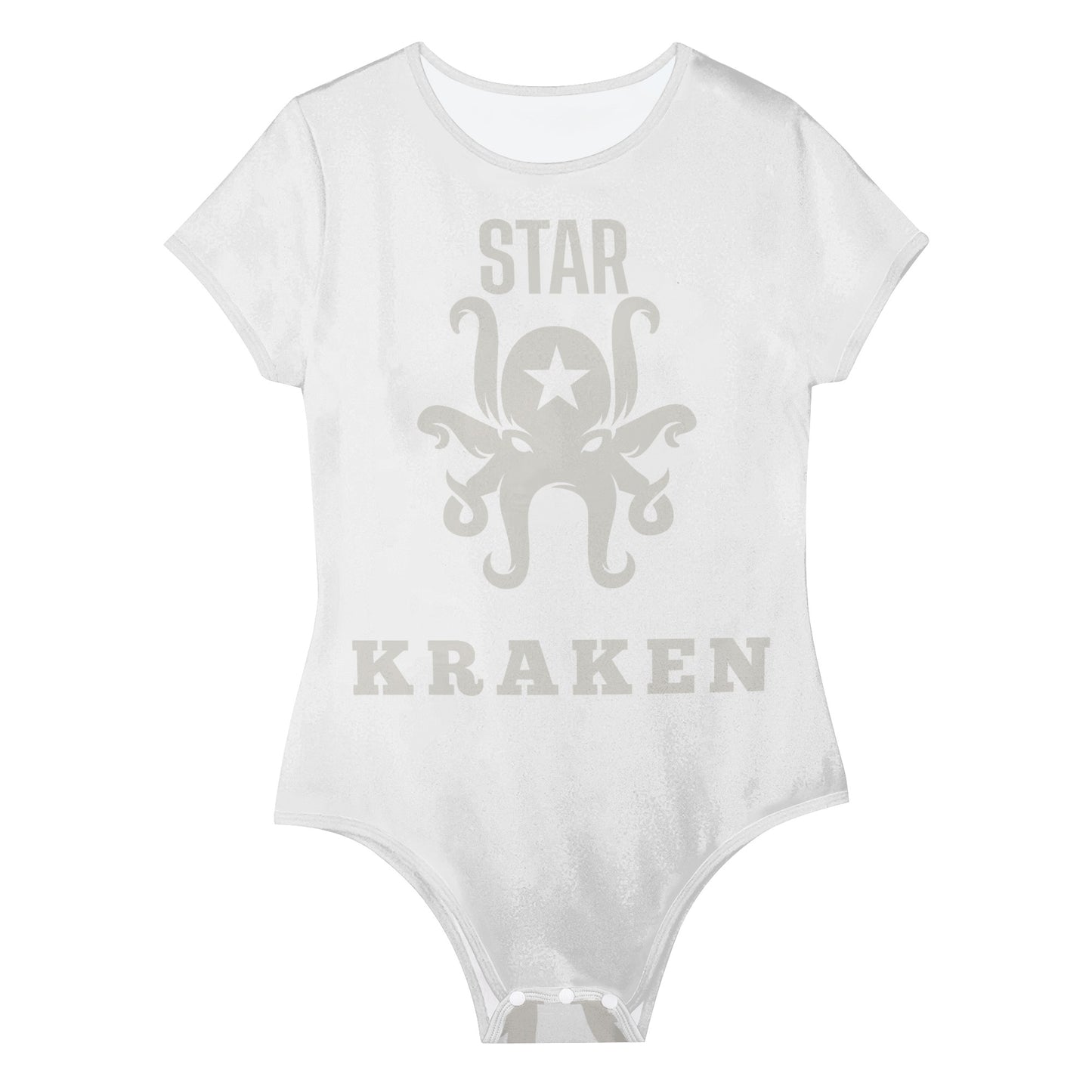 Star Kraken Womens White Soft Short Sleeve Bodysuit