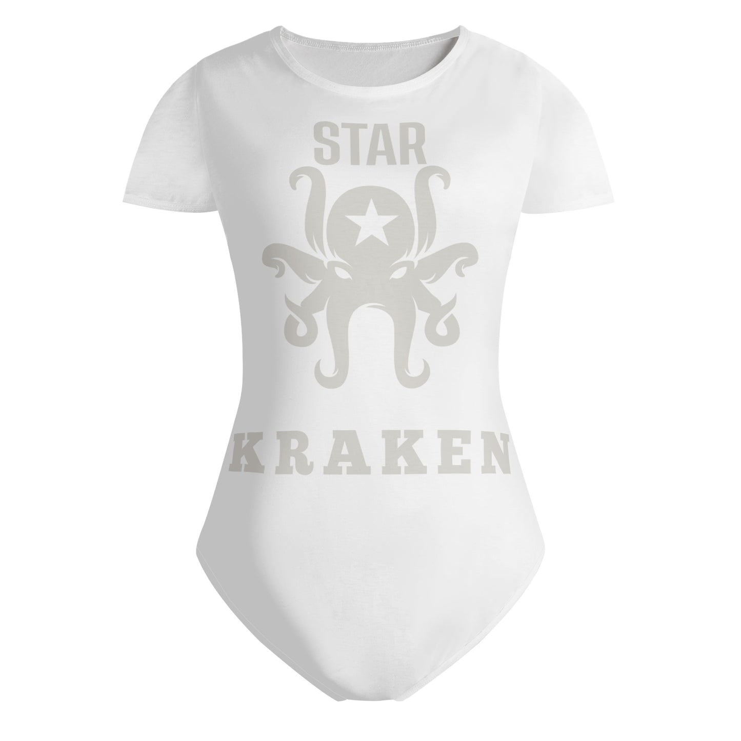 Star Kraken Womens White Soft Short Sleeve Bodysuit