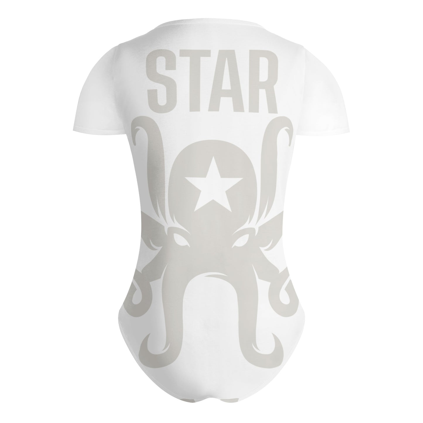 Star Kraken Womens White Soft Short Sleeve Bodysuit