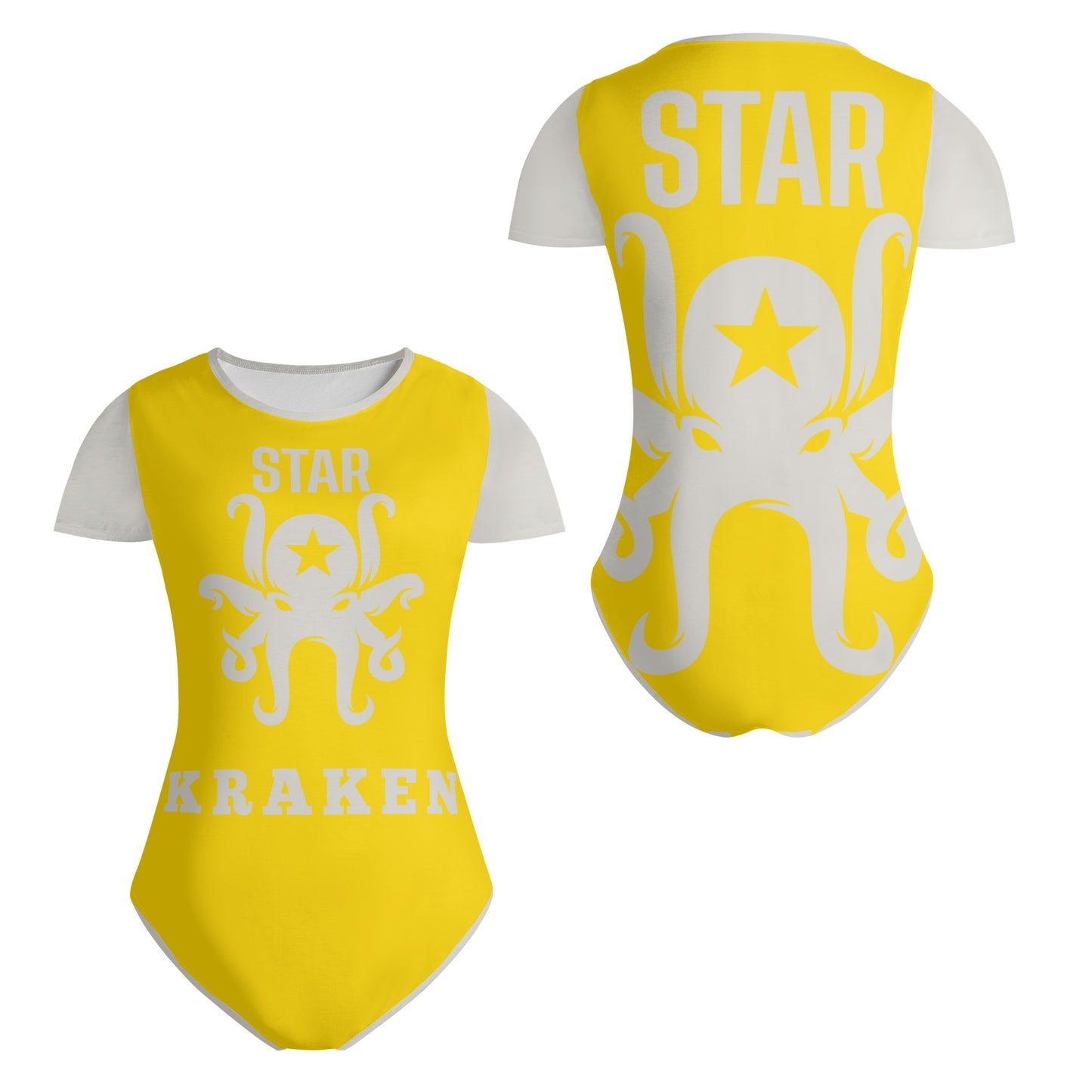 Star Kraken Womens Gold Soft Short Sleeve Bodysuit