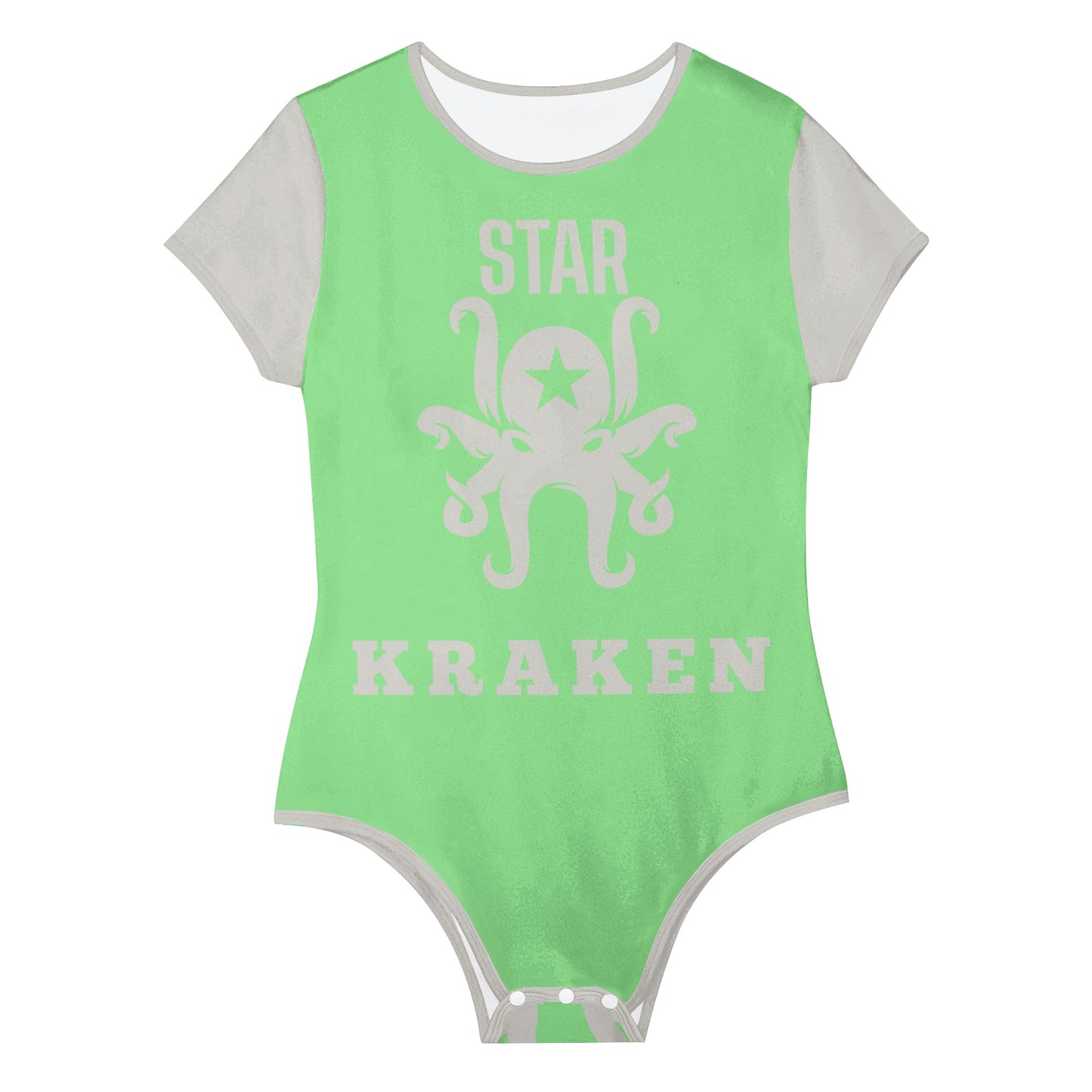 Star Kraken Womens Mint Green Soft Short Sleeve Bodysuit