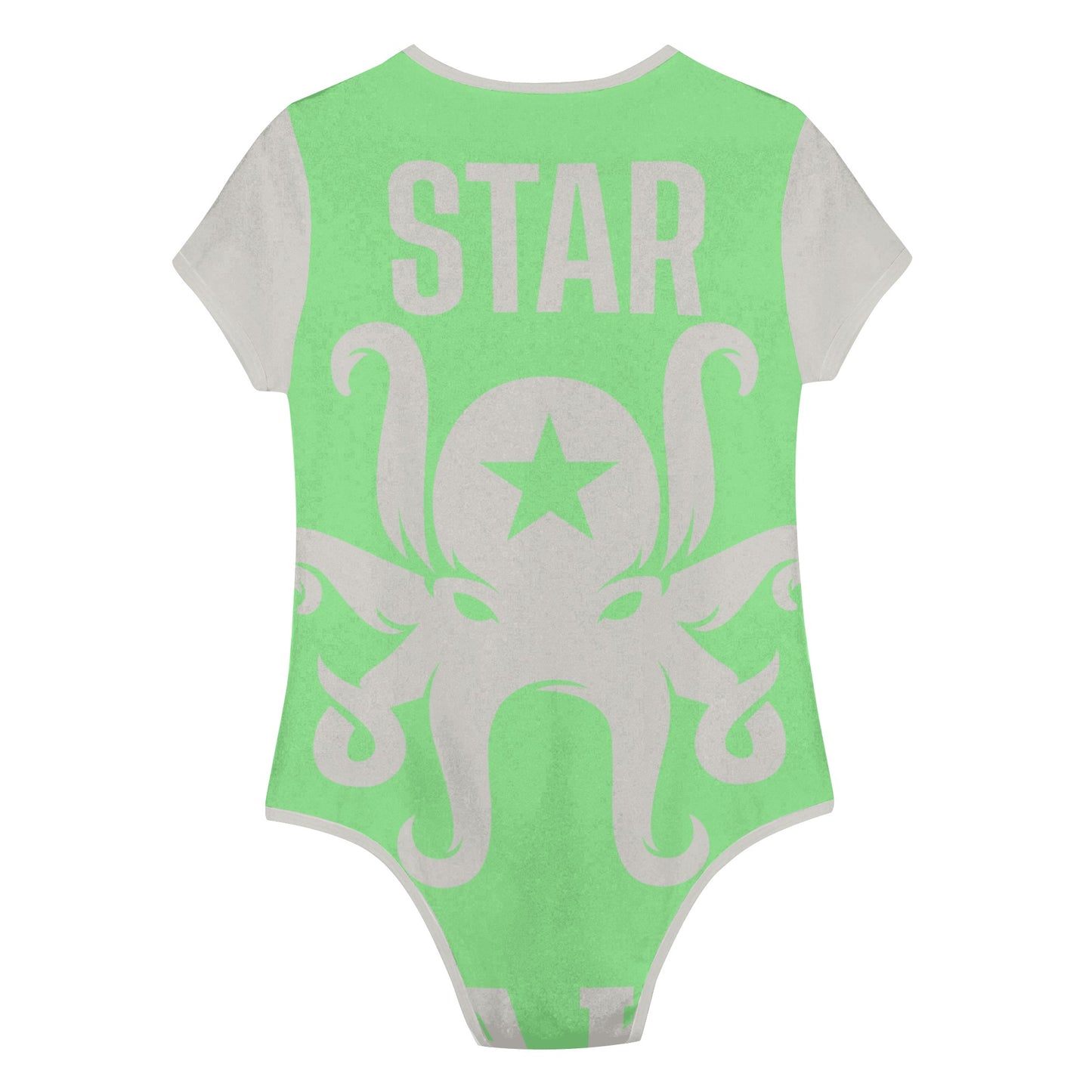 Star Kraken Womens Mint Green Soft Short Sleeve Bodysuit