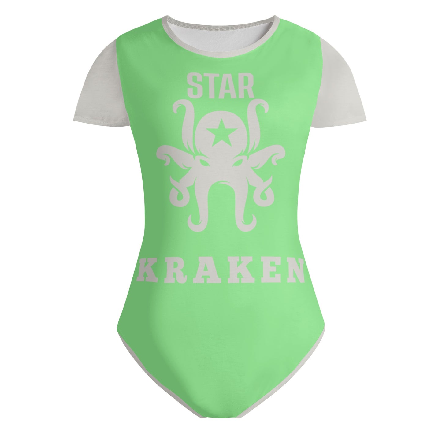 Star Kraken Womens Mint Green Soft Short Sleeve Bodysuit