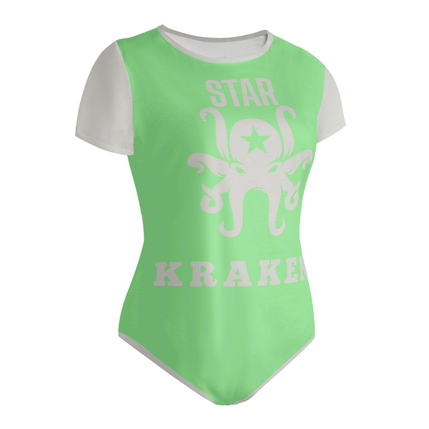 Star Kraken Womens Mint Green Soft Short Sleeve Bodysuit