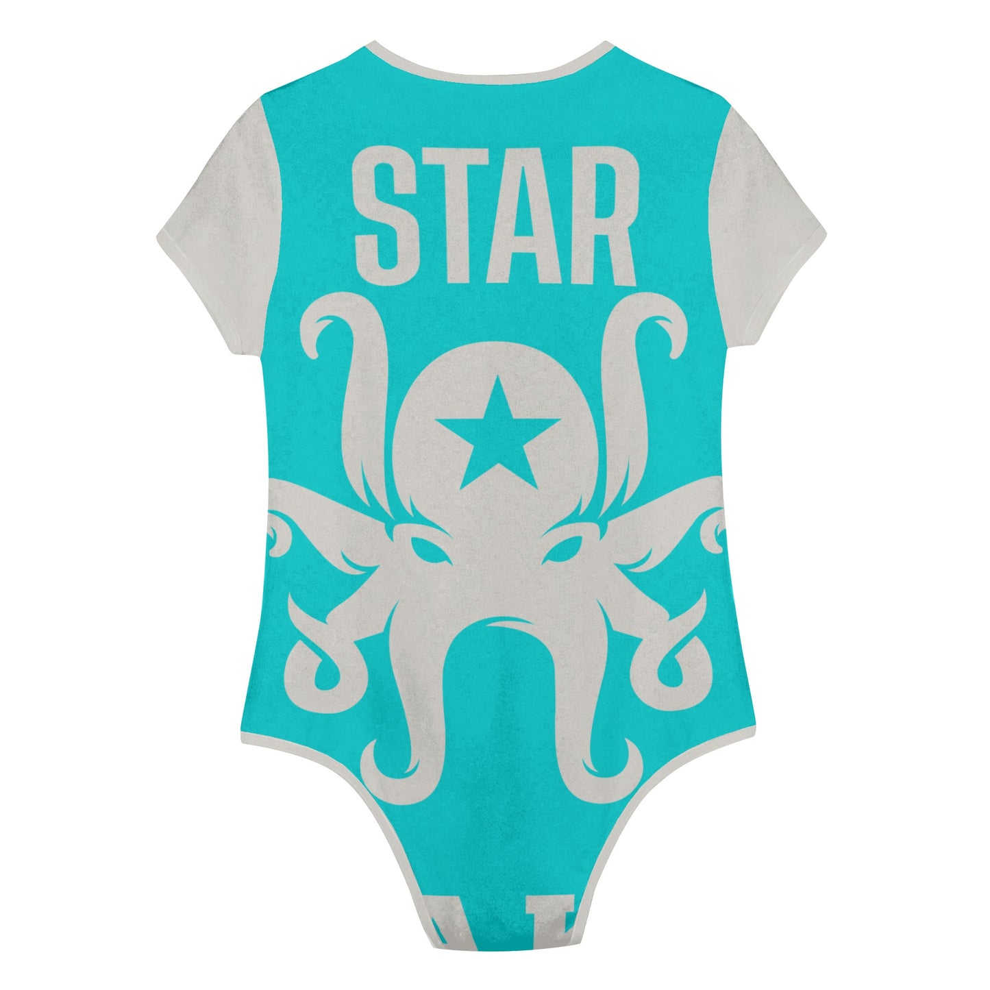 Star Kraken Womens Maroon Soft Short Sleeve Bodysuit