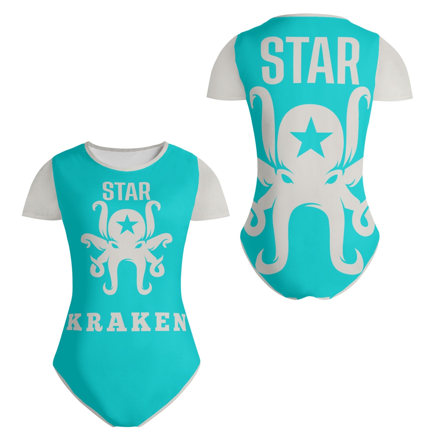 Star Kraken Womens Maroon Soft Short Sleeve Bodysuit