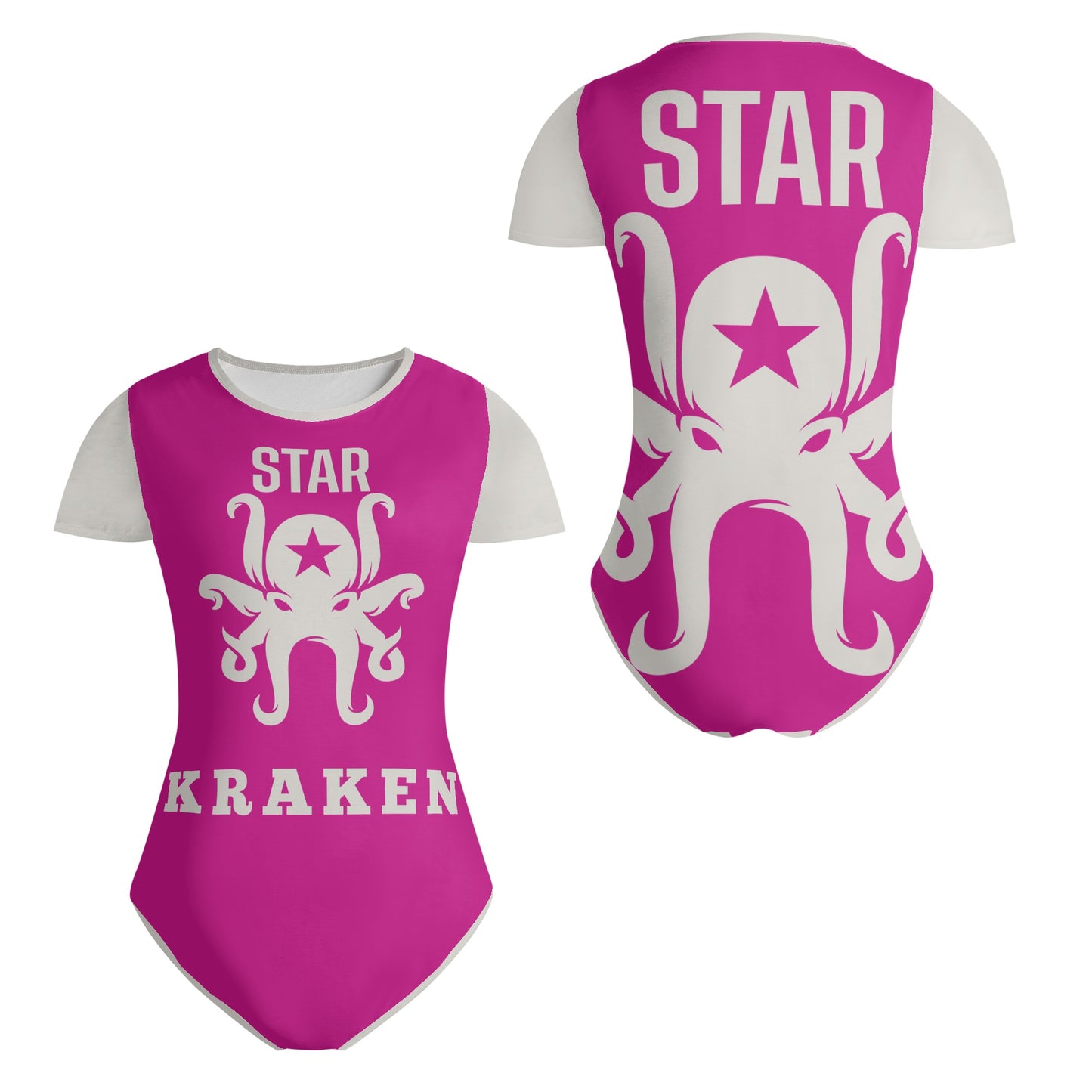 Star Kraken Womens Purple Soft Short Sleeve Bodysuit