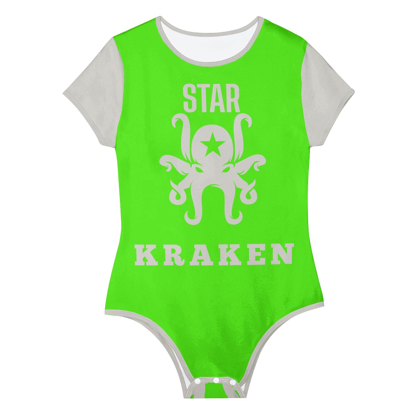 Star Kraken Womens Goo Green Soft Short Sleeve Bodysuit