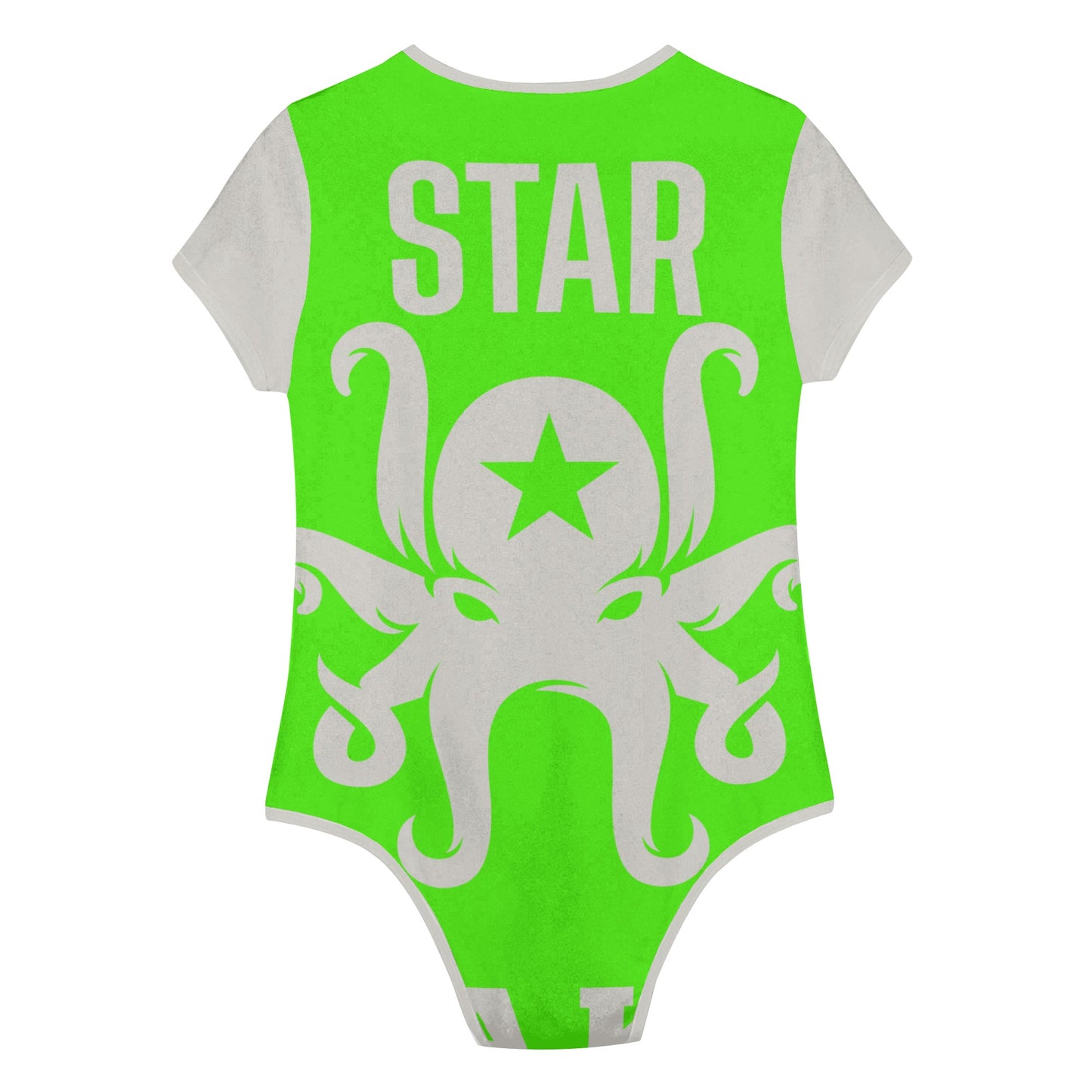 Star Kraken Womens Goo Green Soft Short Sleeve Bodysuit