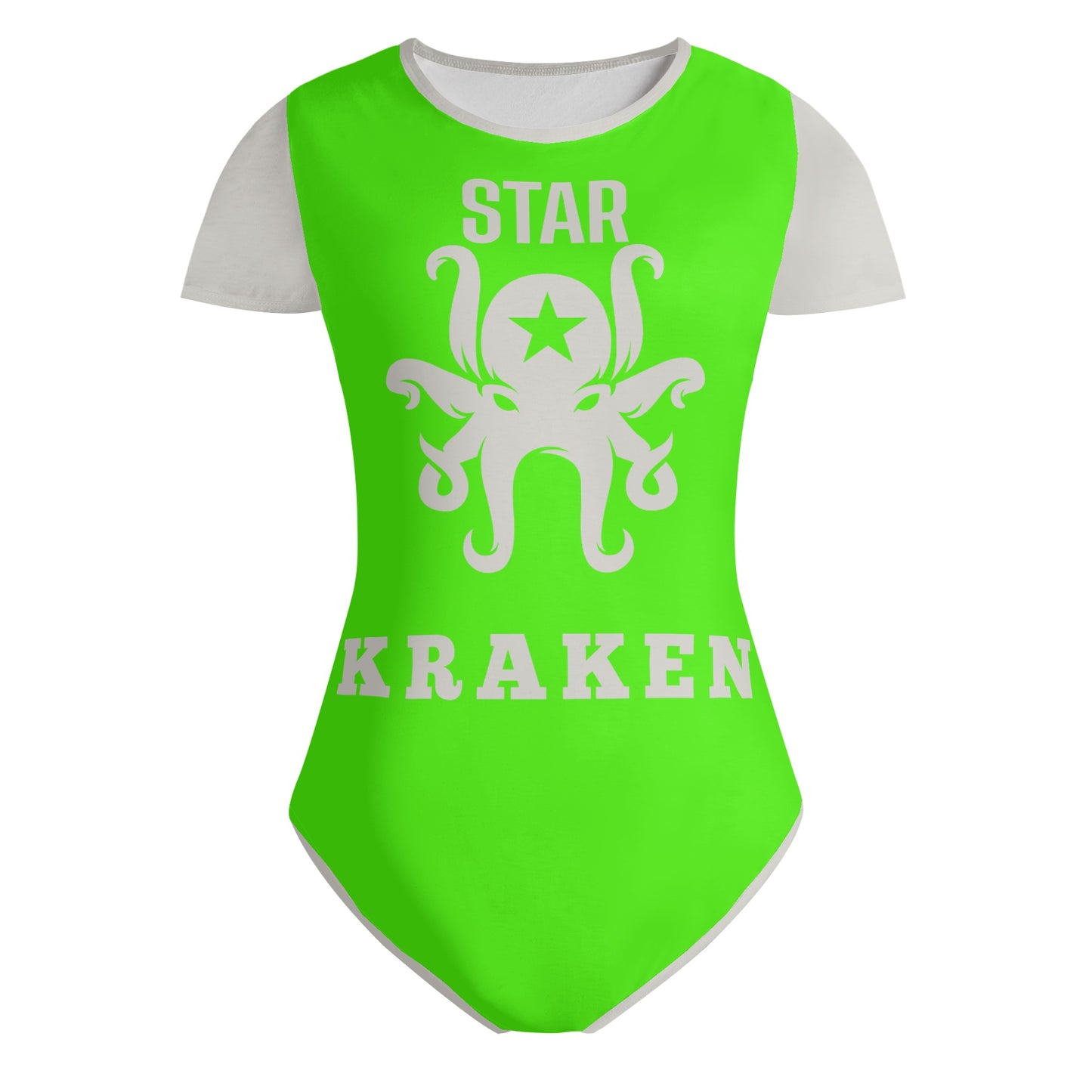 Star Kraken Womens Goo Green Soft Short Sleeve Bodysuit