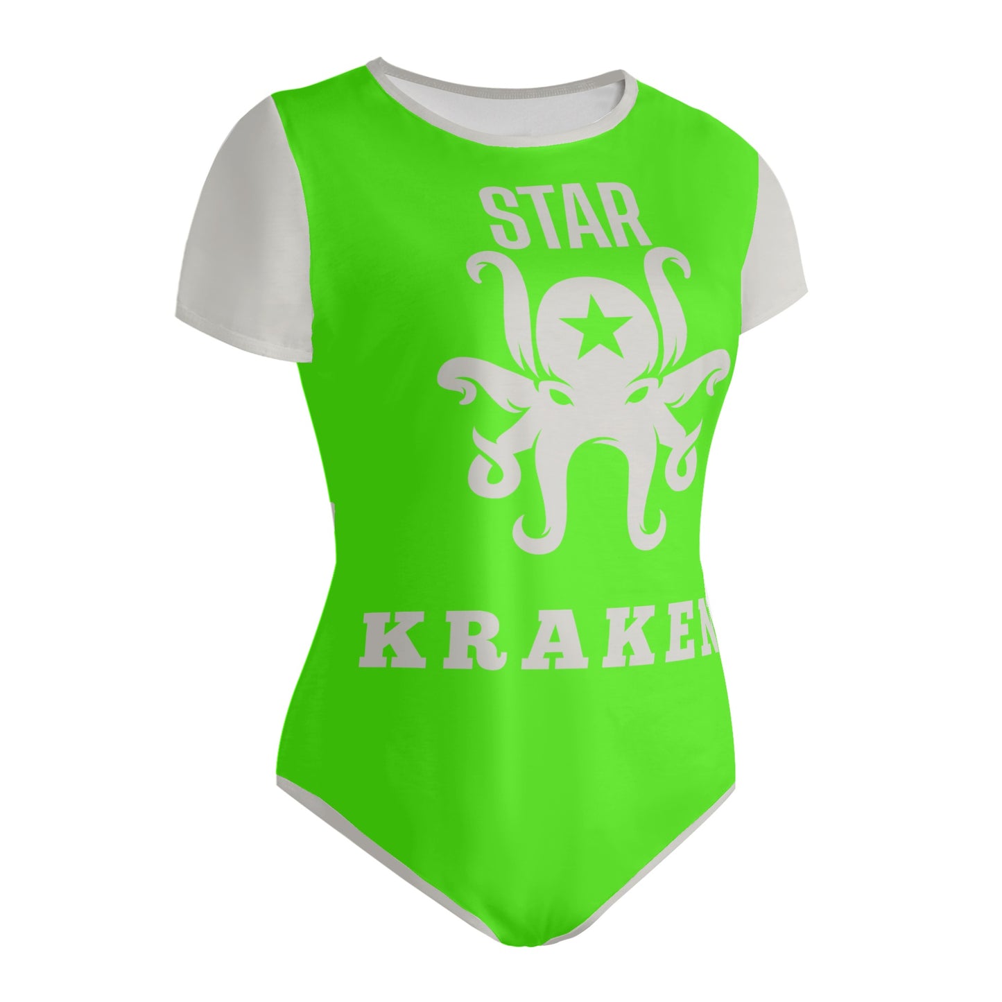 Star Kraken Womens Goo Green Soft Short Sleeve Bodysuit