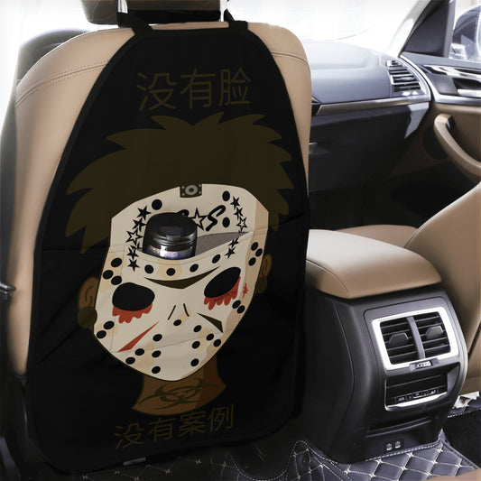 No Face, No Case Black Car Back Seat Organizer Protector