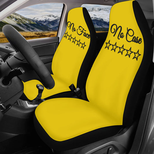 No Face, No Case Gold Car Seat Cover Set