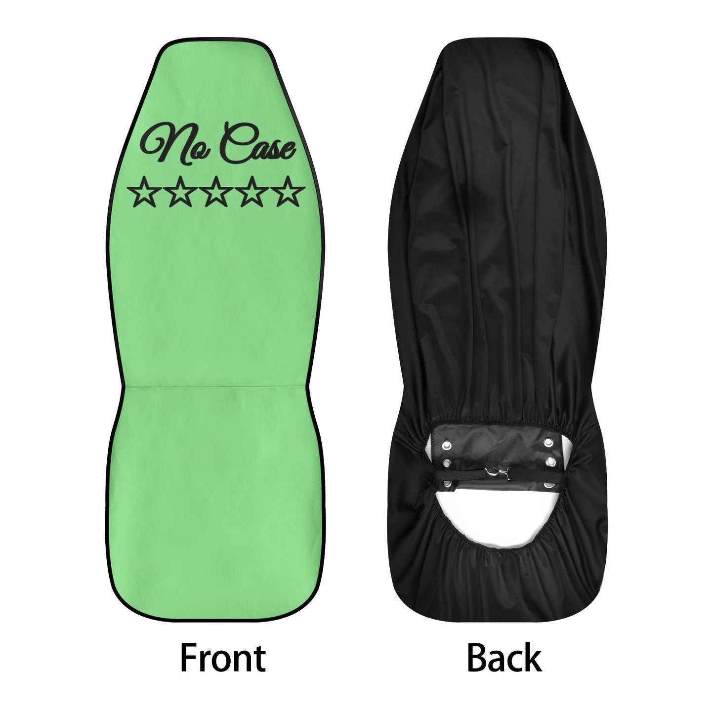 No Face, No Case Mint Green Car Seat Cover Set