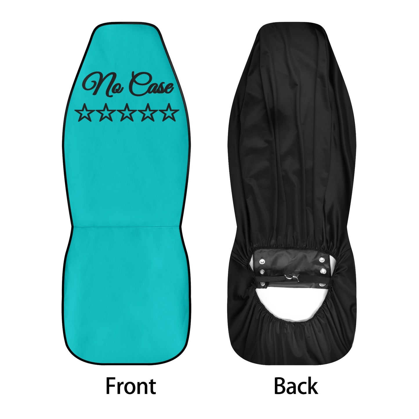 No Face, No Case Turquoise Car Seat Cover Set