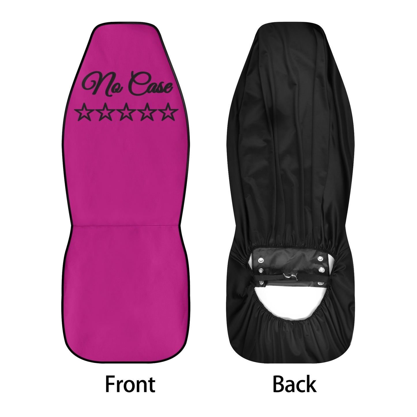 No Face, No Case Purple Car Seat Cover Set