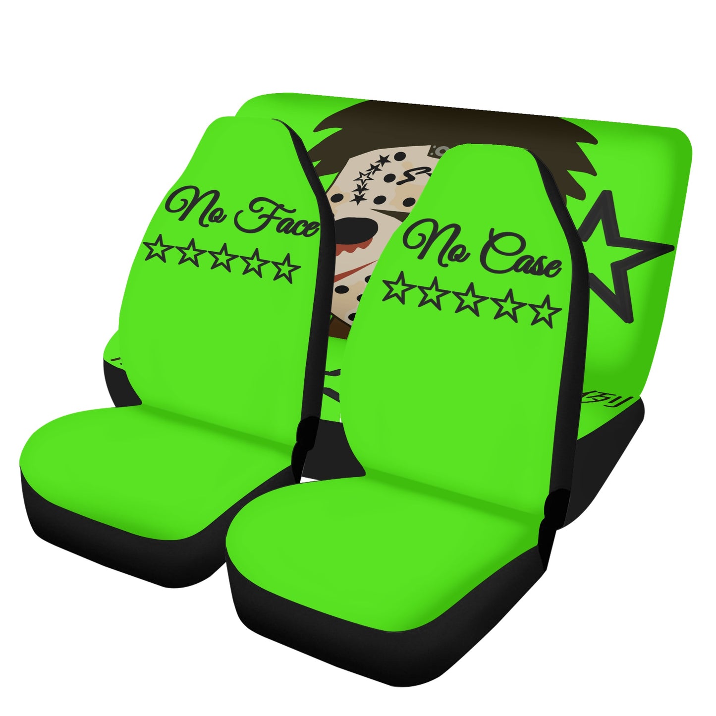 No Face, No Case Goo Green Car Seat Cover Set