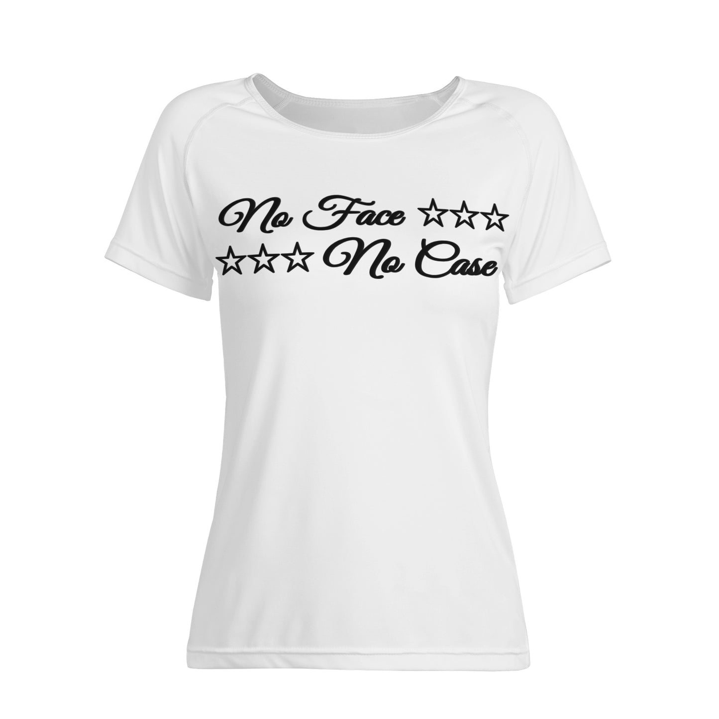 No Face, No Case White Womens T shirt