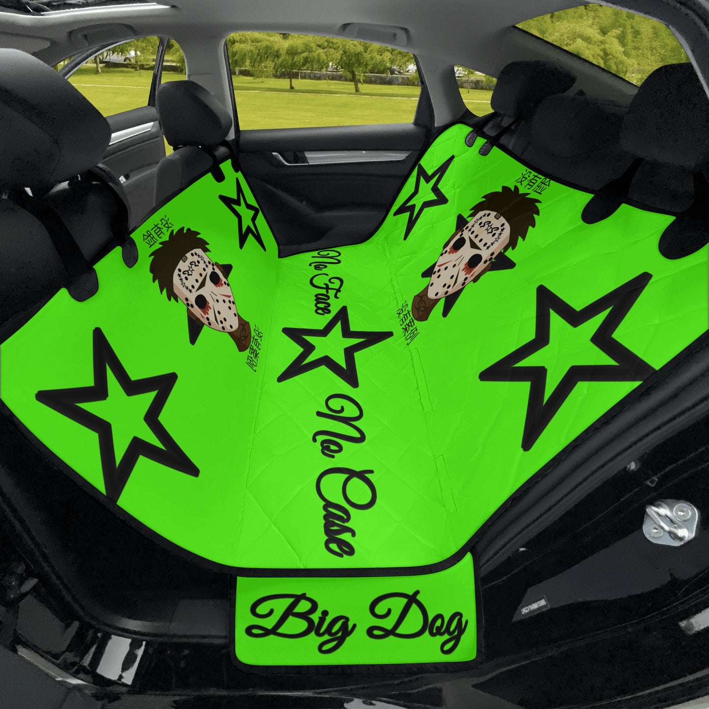 No Face, No Case Goo Green Car Pet Seat Covers