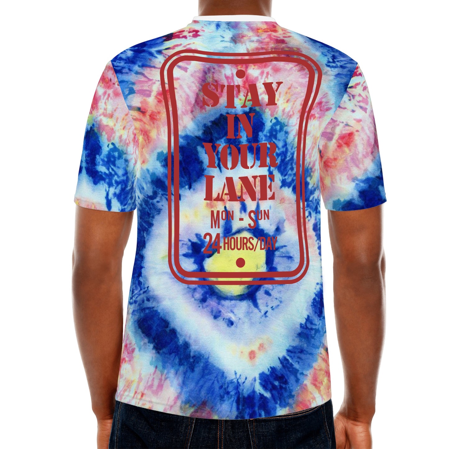 S.I.Y.L (Stay In Your Lane) Mens Tie-Die  T-shirts