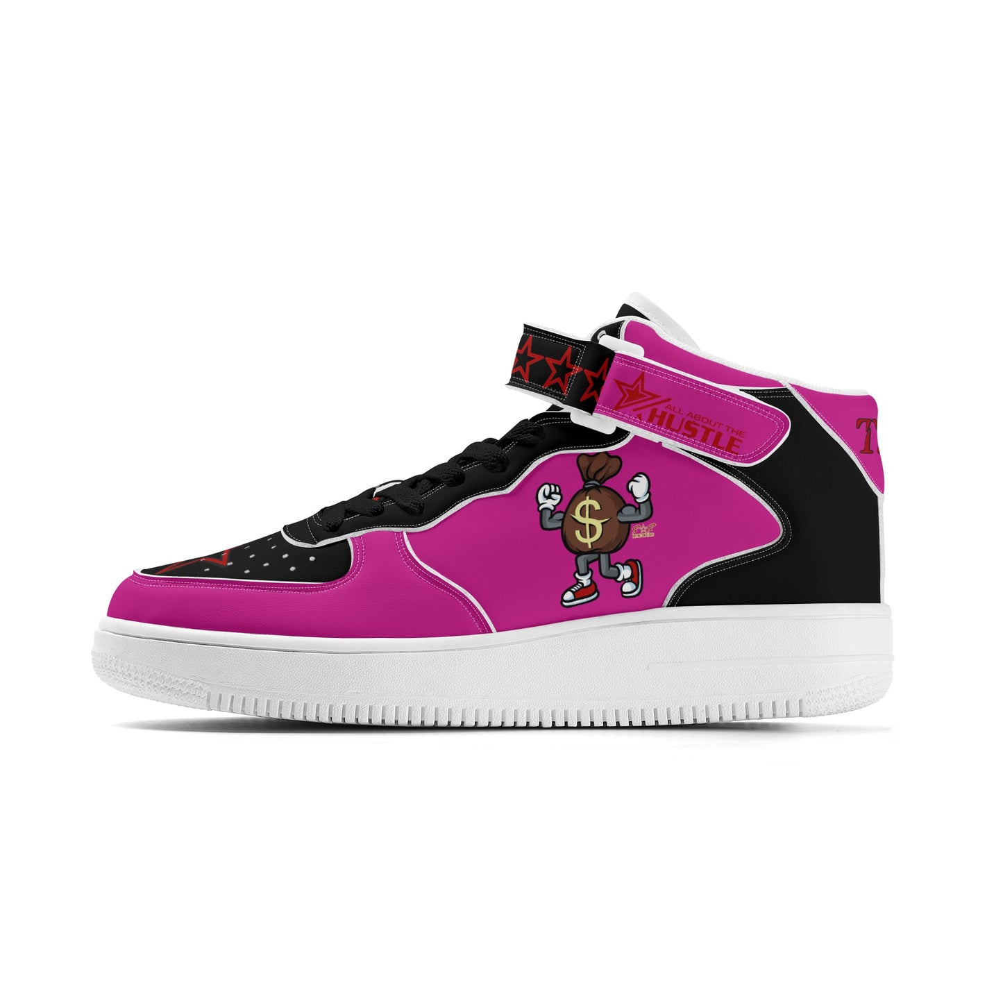 T.T.D. (Ten Toes Down) Mens Purple High Top Leather Star Kicks