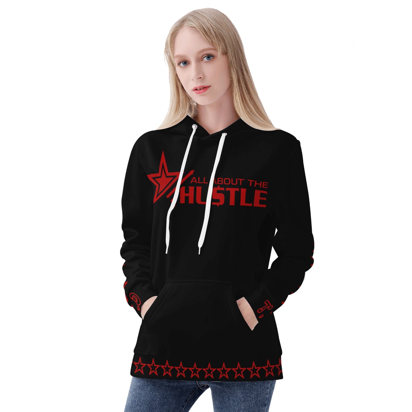 T.T.D (Ten Toes Down) Womens Black Hoodie