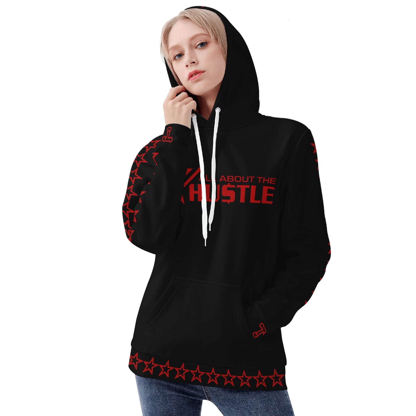 T.T.D (Ten Toes Down) Womens Black Hoodie