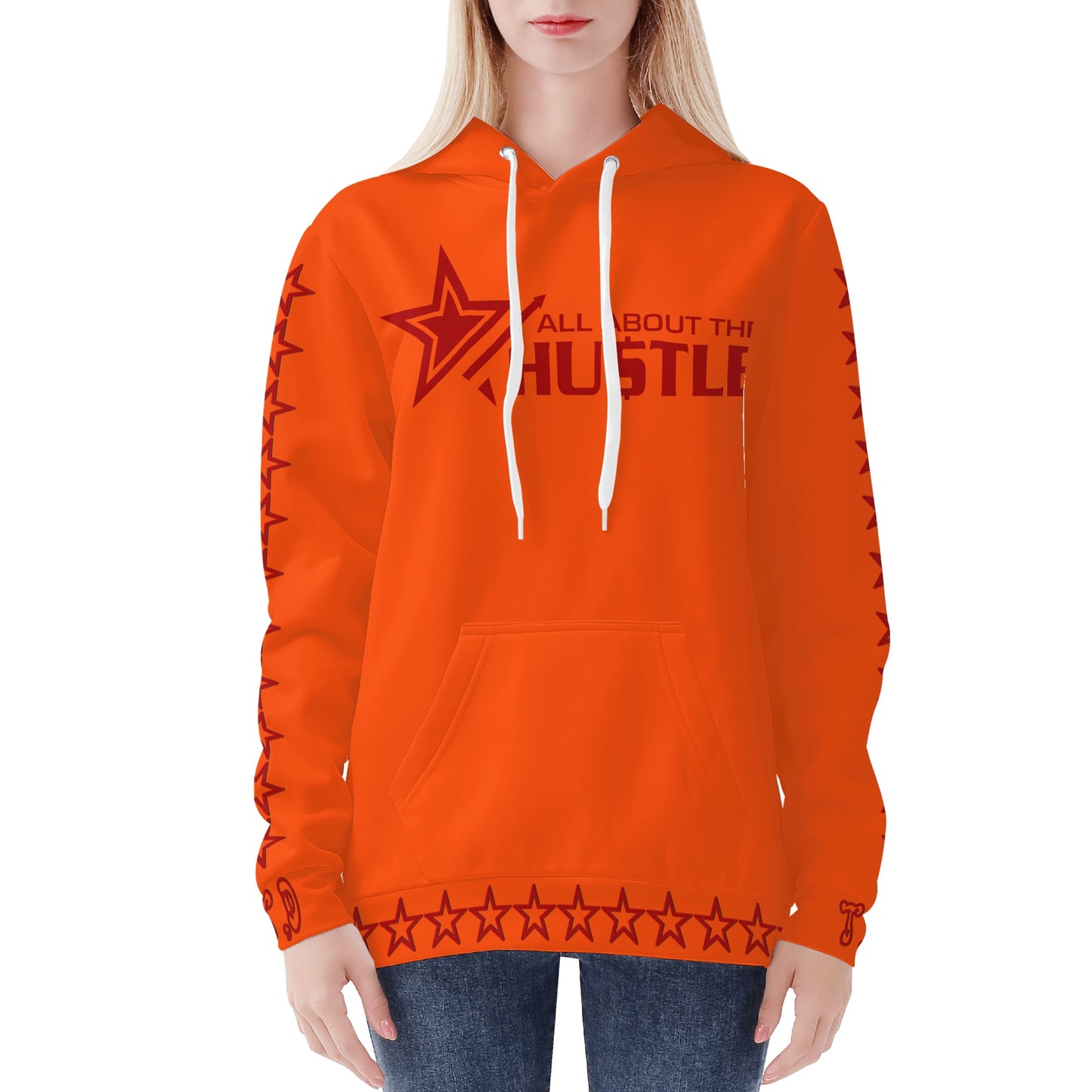 T.T.D (Ten Toes Down) Womens Dark Orange Hoodie