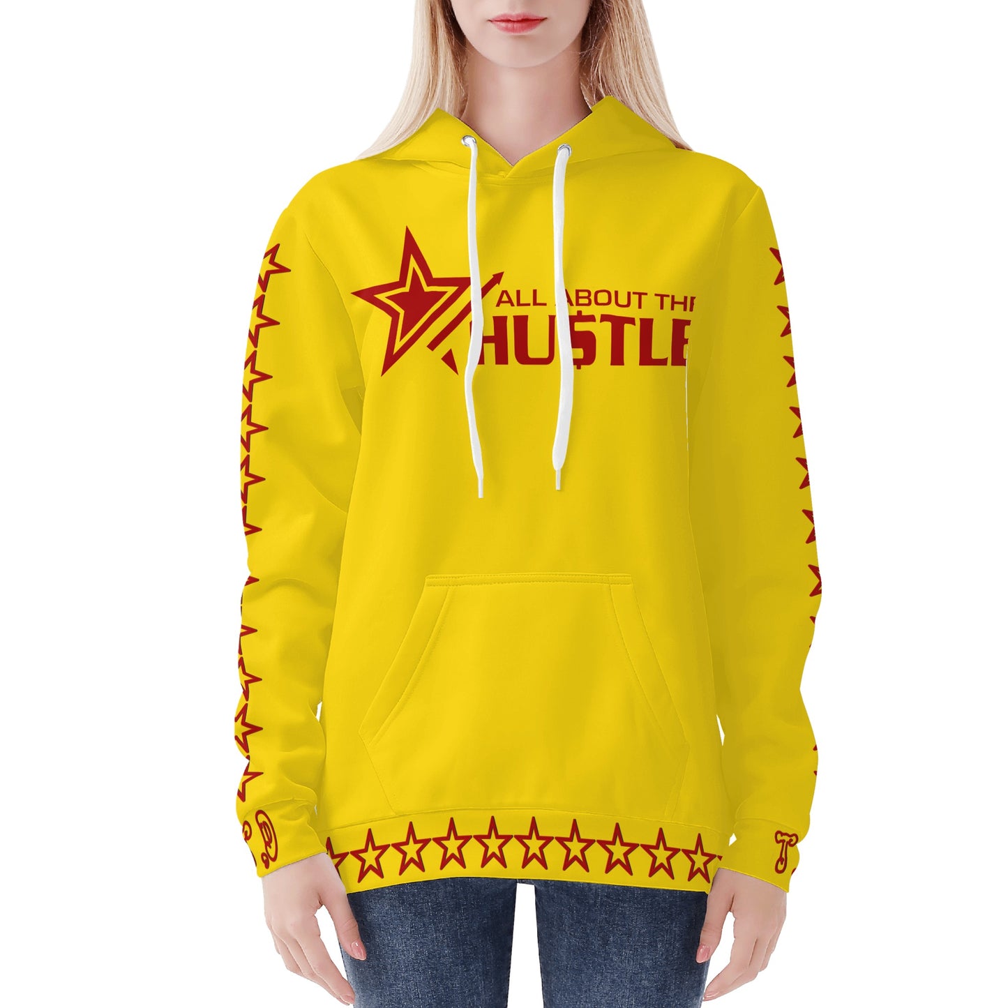 T.T.D (Ten Toes Down) Womens Gold Hoodie