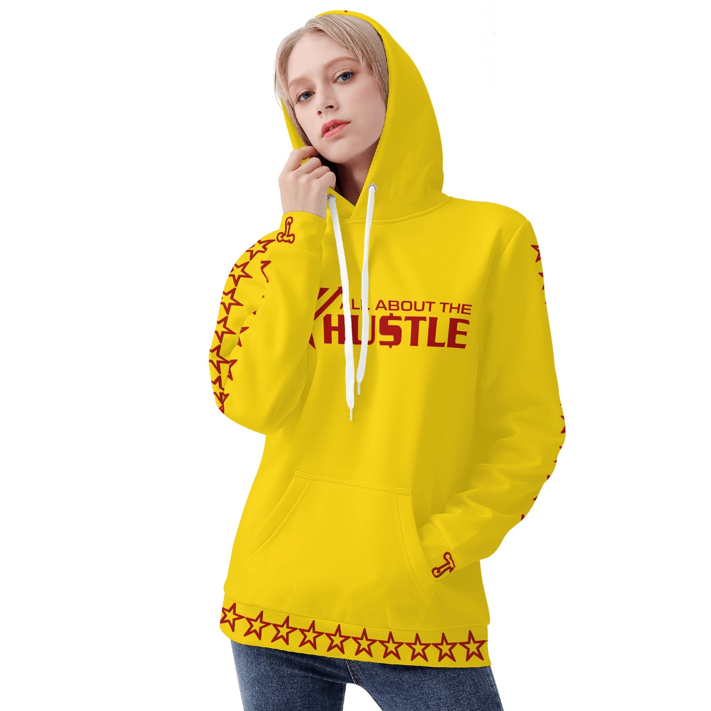 T.T.D (Ten Toes Down) Womens Gold Hoodie