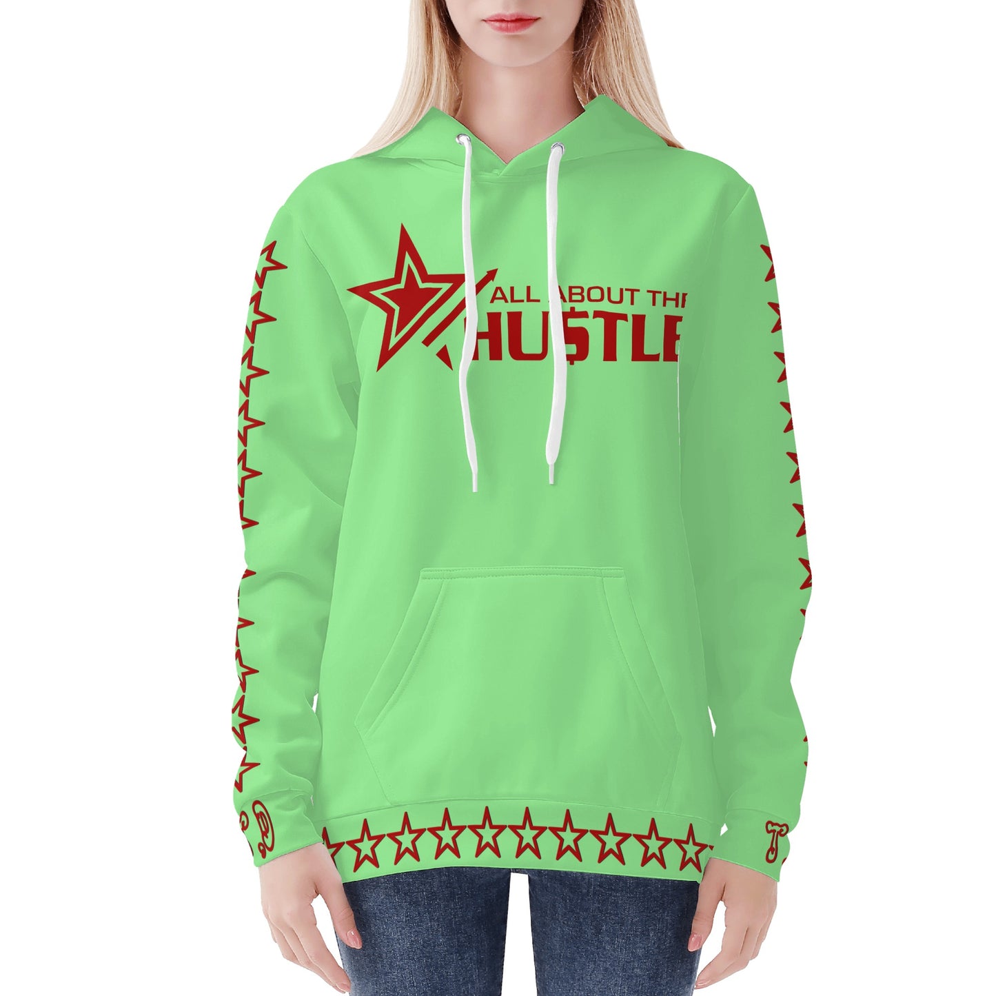 T.T.D (Ten Toes Down) Womens Mint Green Hoodie