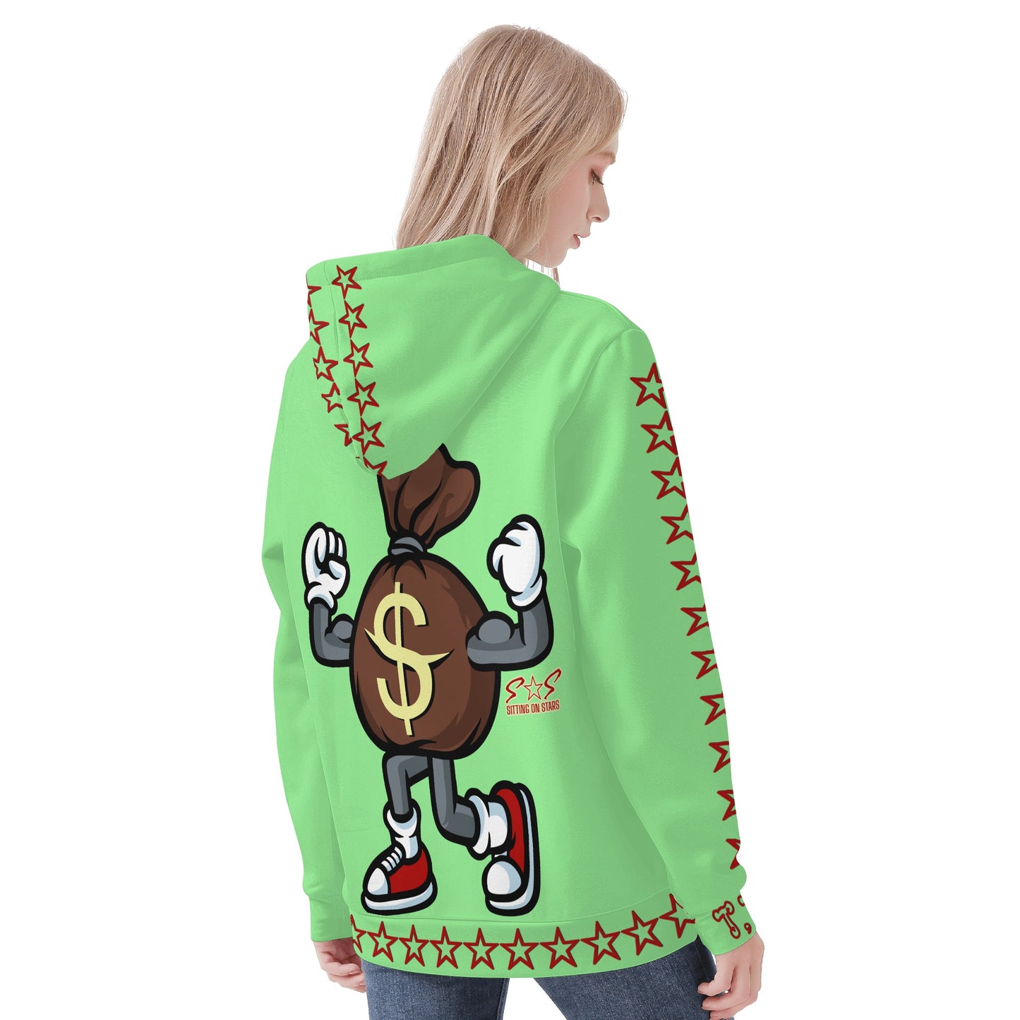 T.T.D (Ten Toes Down) Womens Mint Green Hoodie