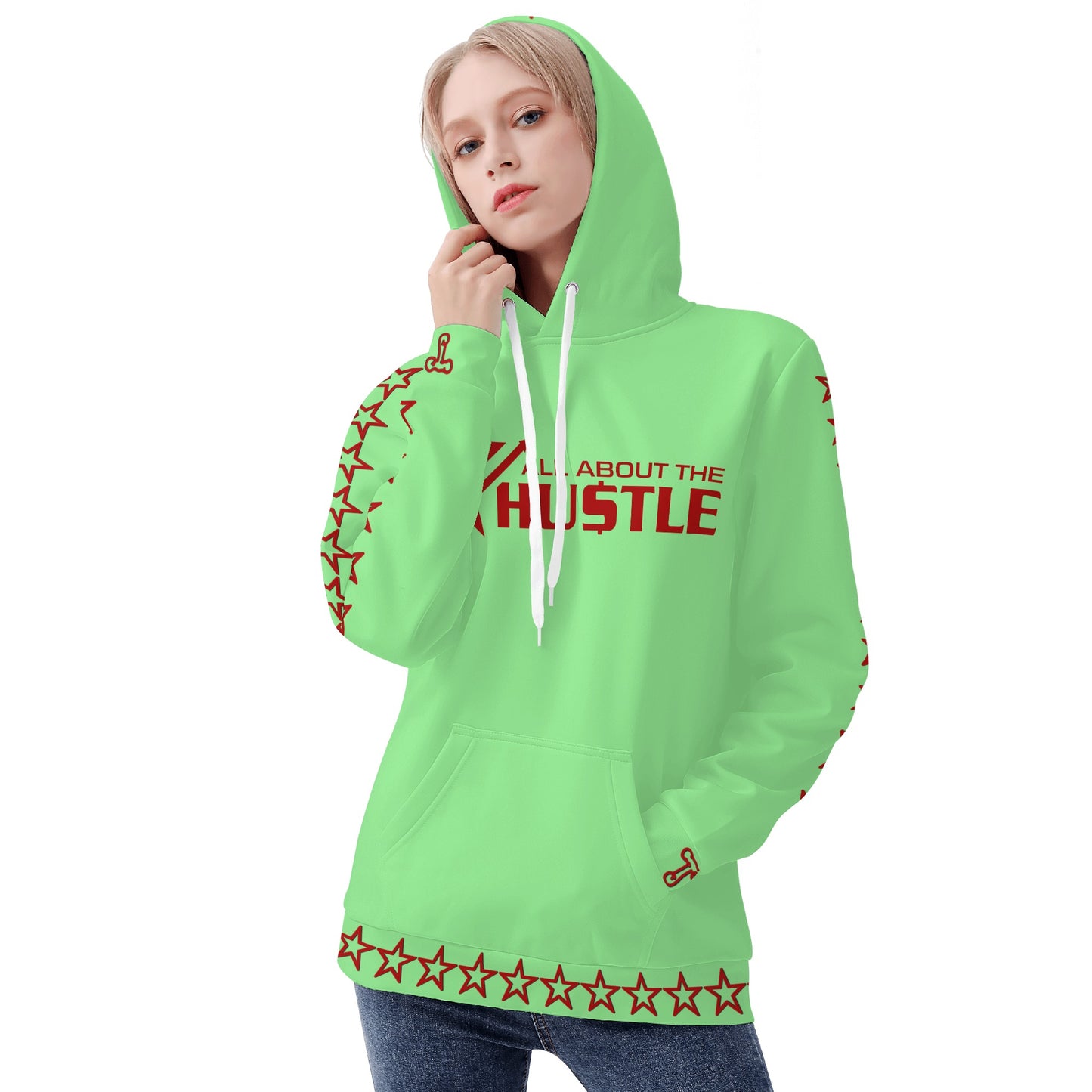 T.T.D (Ten Toes Down) Womens Mint Green Hoodie