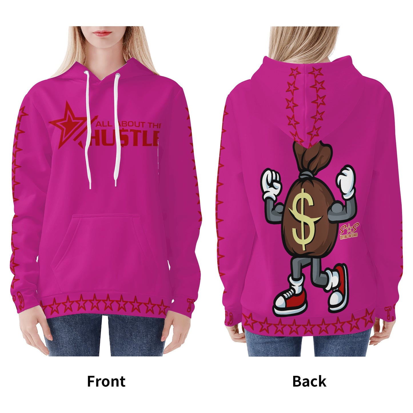 T.T.D (Ten Toes Down) Womens Purple Hoodie