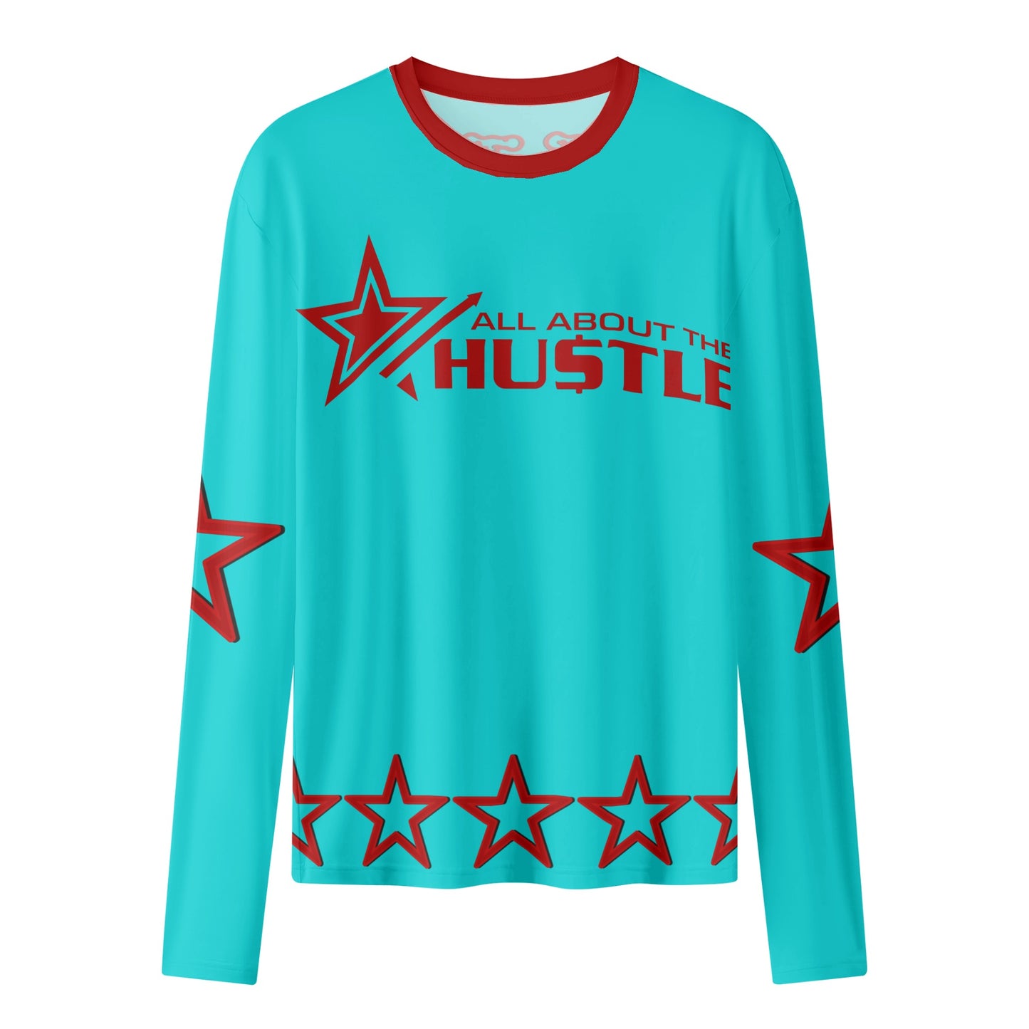 T.T.D (Ten Toes Down) Womens Turquoise Long Sleeve T Shirt