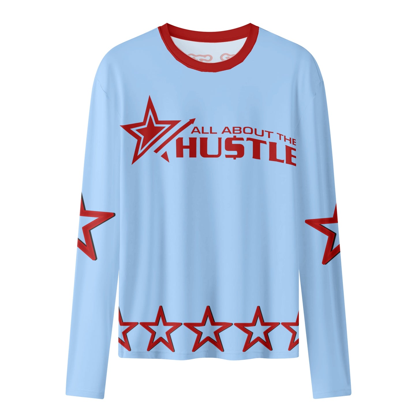 T.T.D (Ten Toes Down) Womens Sky Blue Long Sleeve T Shirt