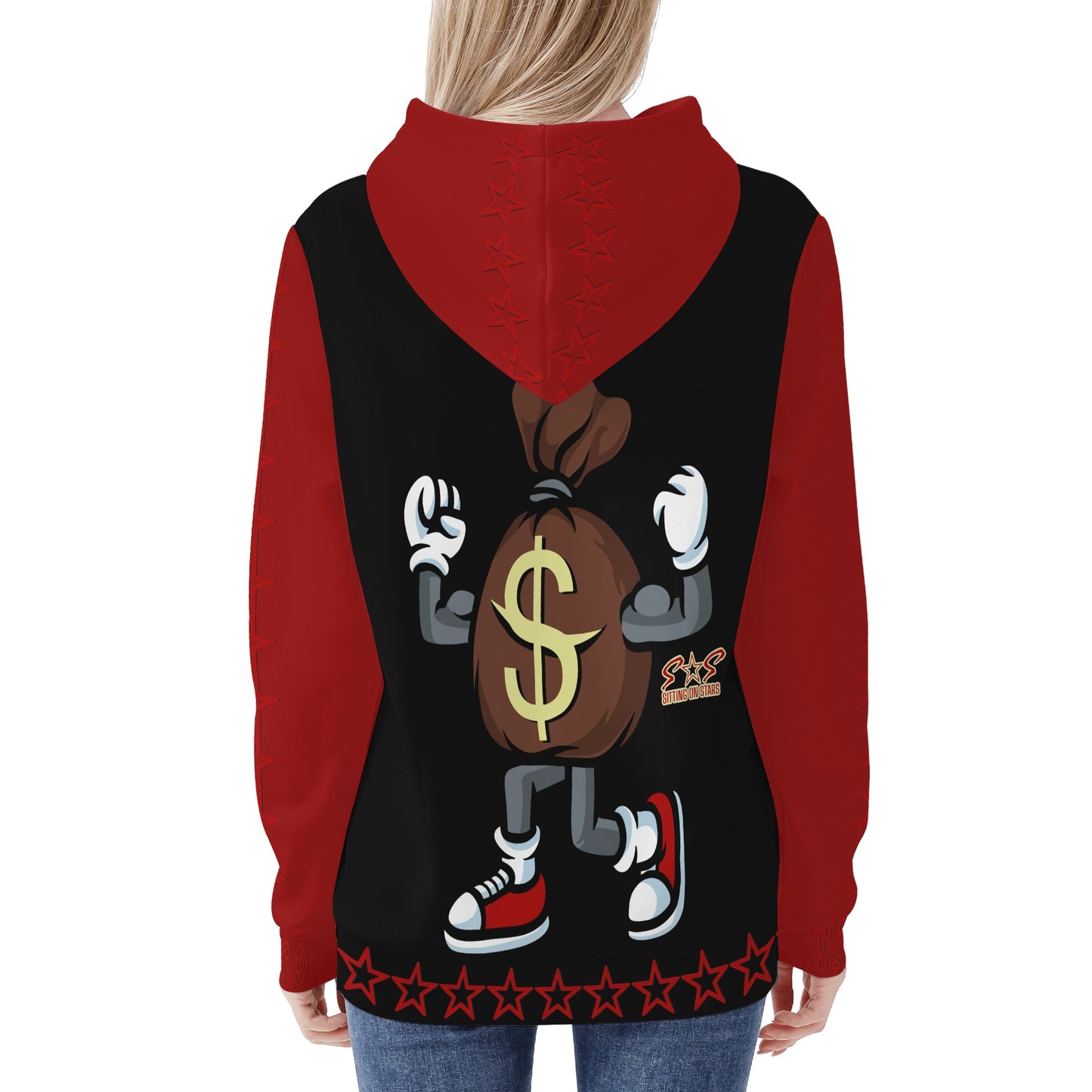 T.T.D (Ten Toes Down) Womens Black Hoodie