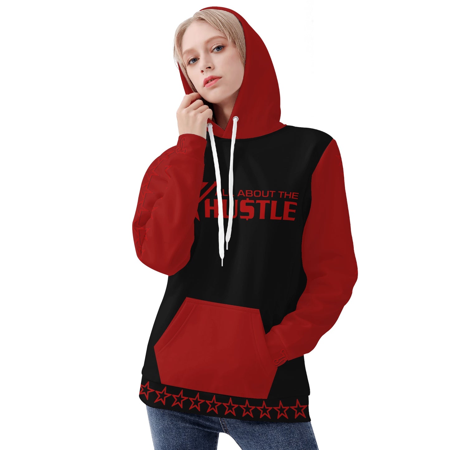 T.T.D (Ten Toes Down) Womens Black Hoodie