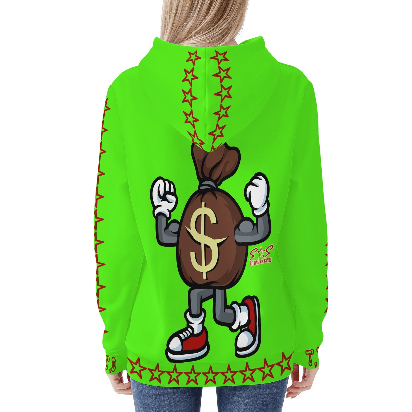 T.T.D (Ten Toes Down) Womens Goo Green Hoodie