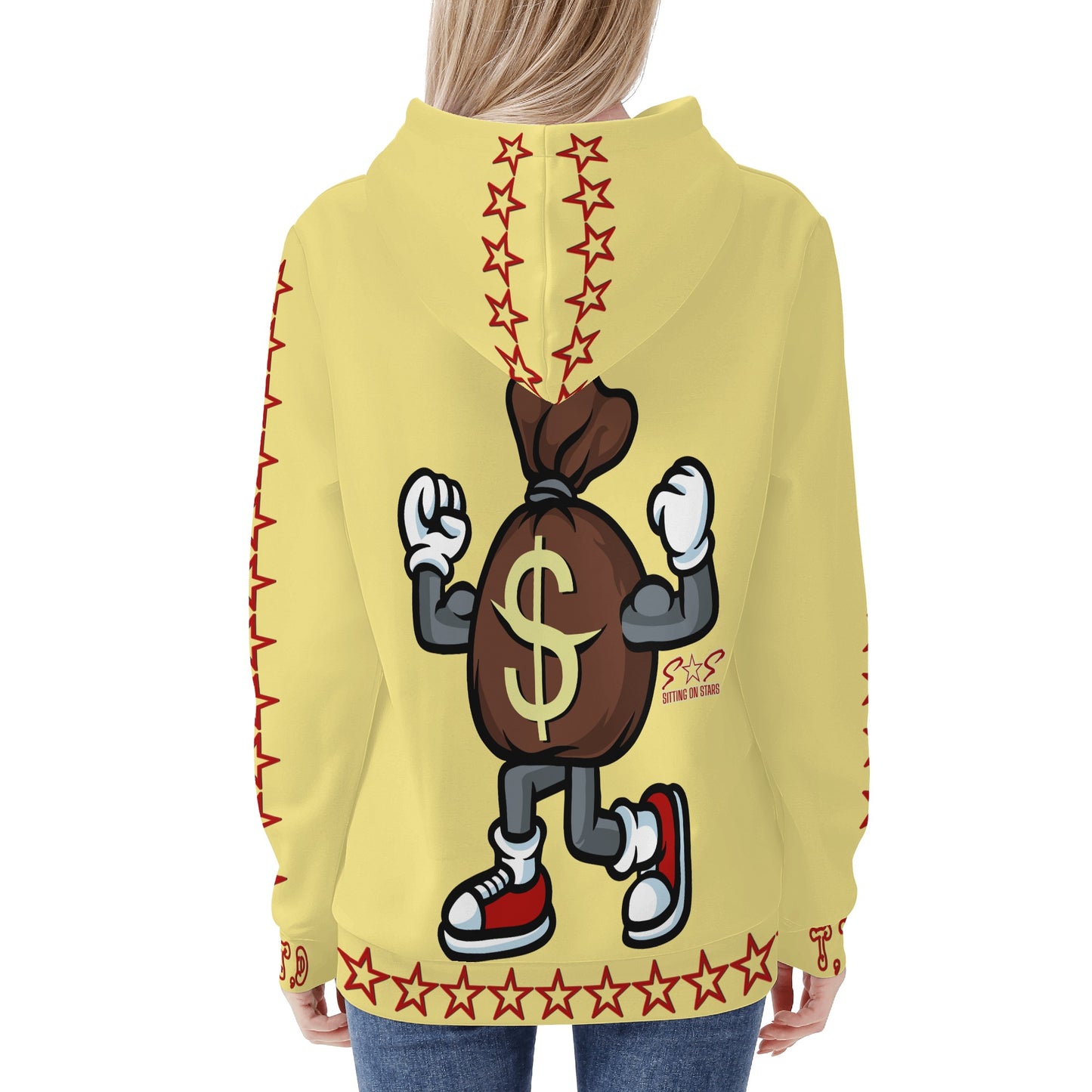 T.T.D (Ten Toes Down) Womens Tan Hoodie