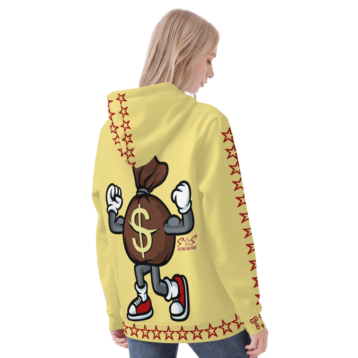 T.T.D (Ten Toes Down) Womens Tan Hoodie