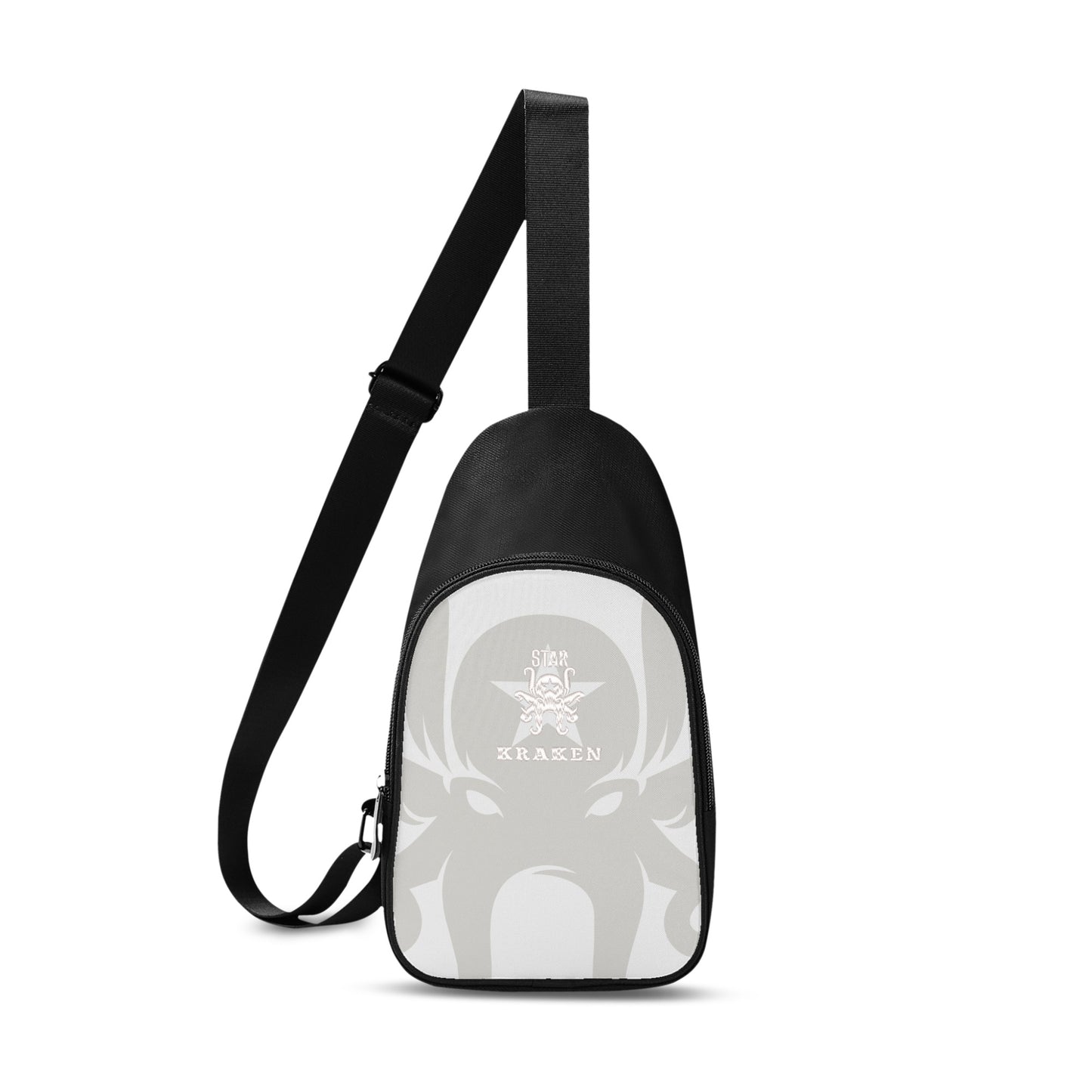 Star Kraken Printed+Embroidered White Chest Bags