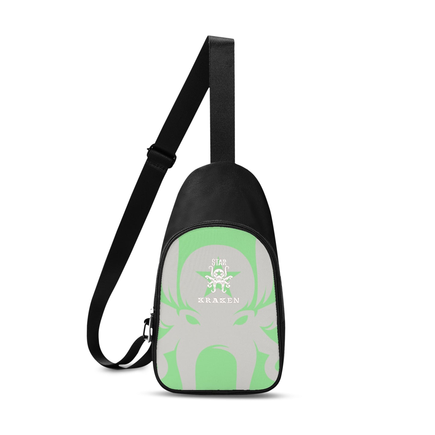 Star Kraken Printed+Embroidered Mint Green Chest Bags