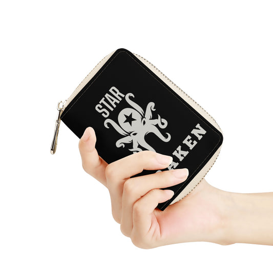 Star Kraken Black Zipper Card Holder